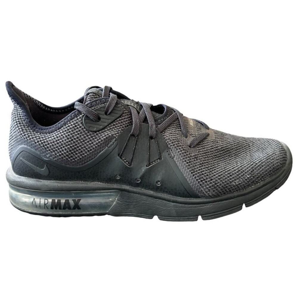 NIKE Air Max Sequent 3 Running Shoe Sneaker in Black Anthracite SZ 8